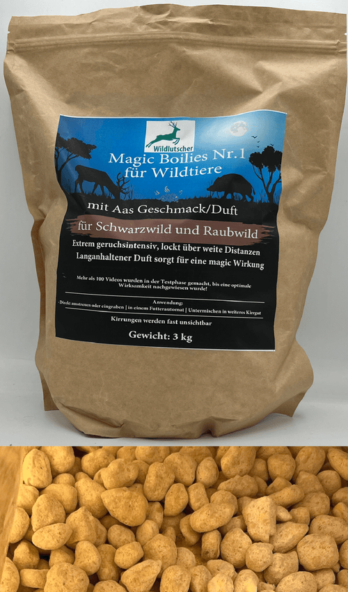 Wildlutscher Magic Boilies Nr. 1 Aas-Duft – Kirrmittel für Schwarzwild